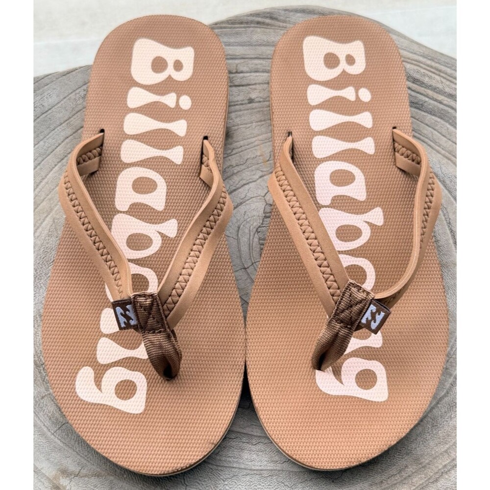 Billabong Sunlight Women's Brown Flip-flops SZ 8
